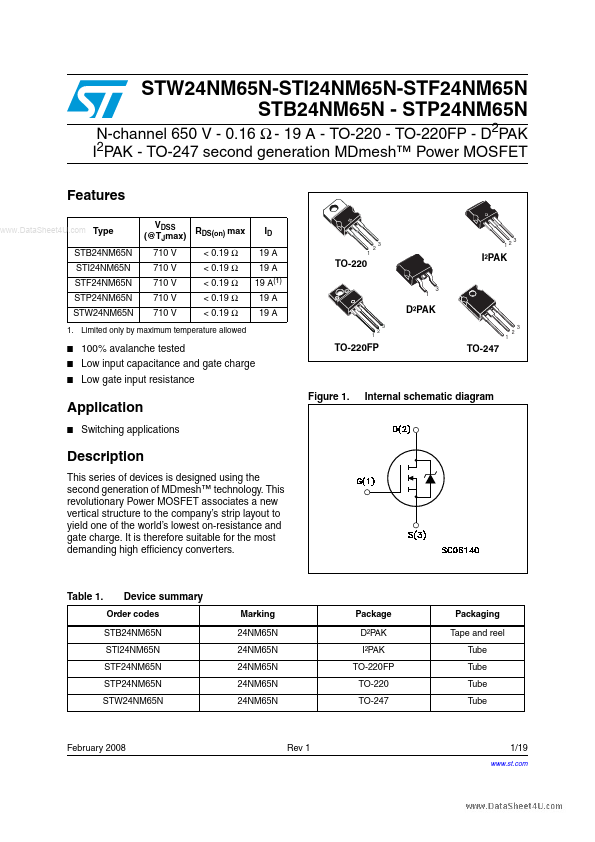 STF24NM65N