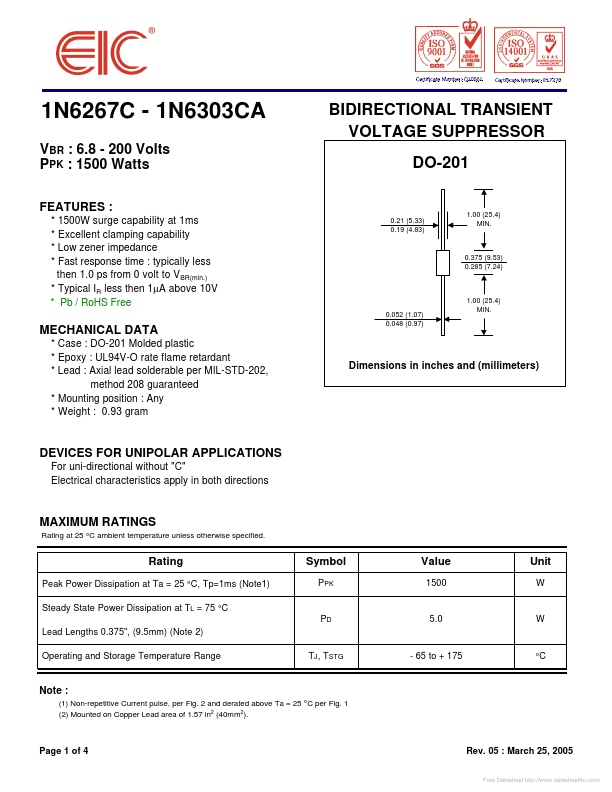 1N6276CA