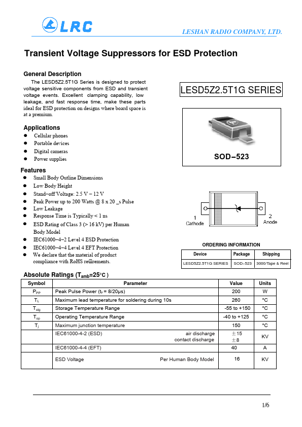 LESD5Z5.0T1G