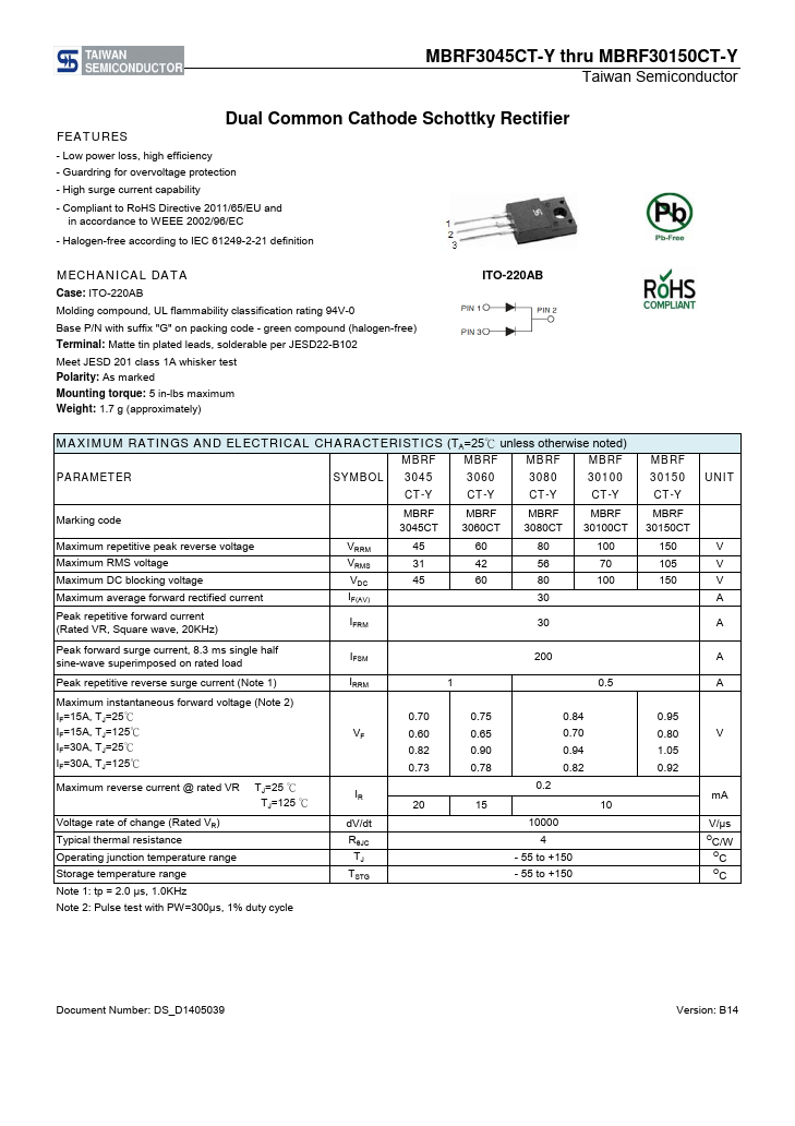 MBRF30100CT-Y