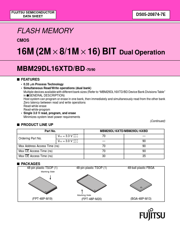 MBM29DL161TD-70