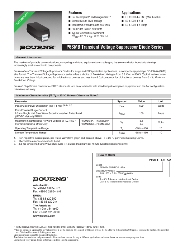 P6SMB530CA