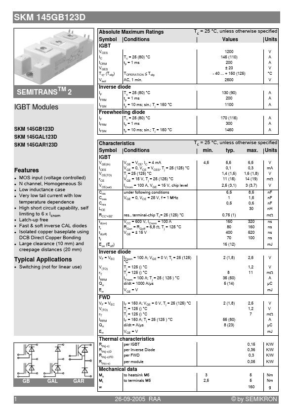 SKM145GAL123D