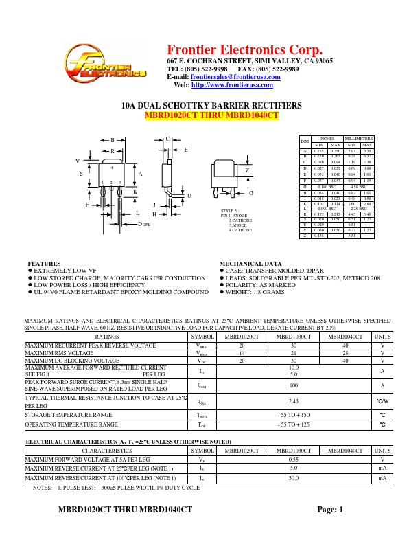 MBRD1040CT