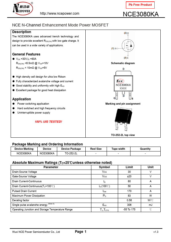 NCE3080KA