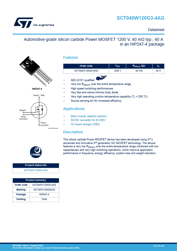 SCT040W120G3-4AG