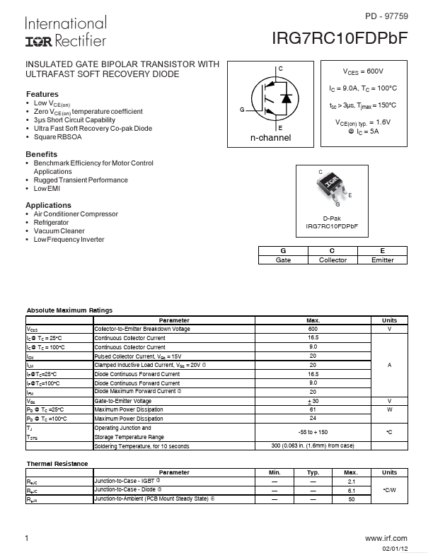 IRG7RC10FDPBF