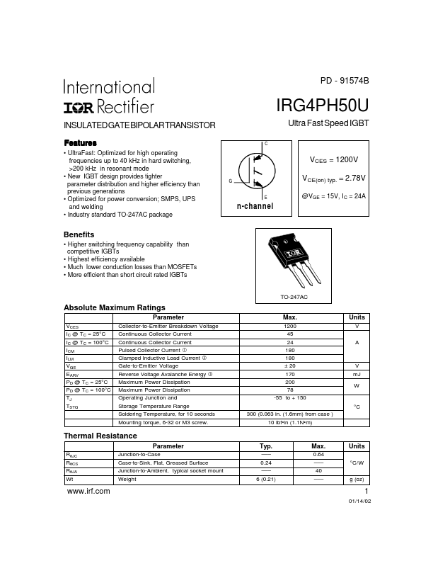 IRG4PH50U