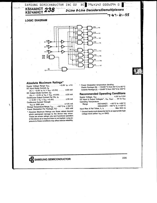 KS74AHCT238