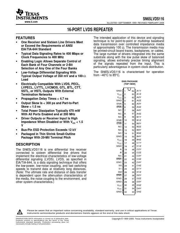 SN65LVDS116