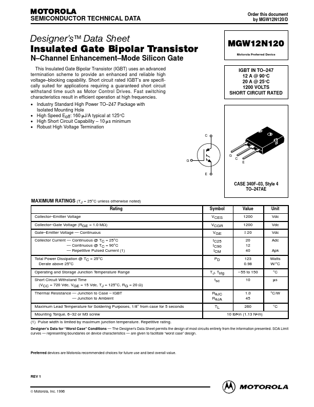 MGW12N120