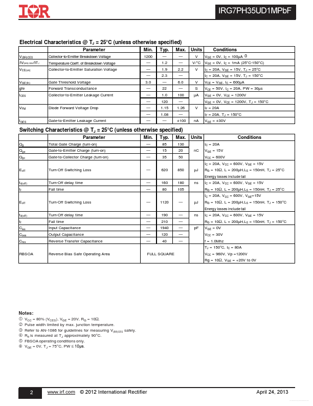 IRG7PH35UD1MPBF