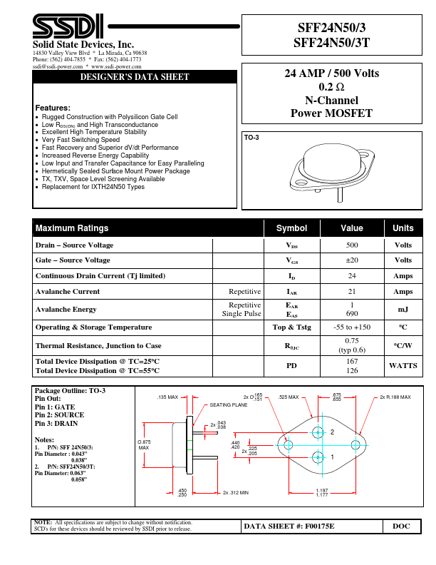 SFF24N50-3T