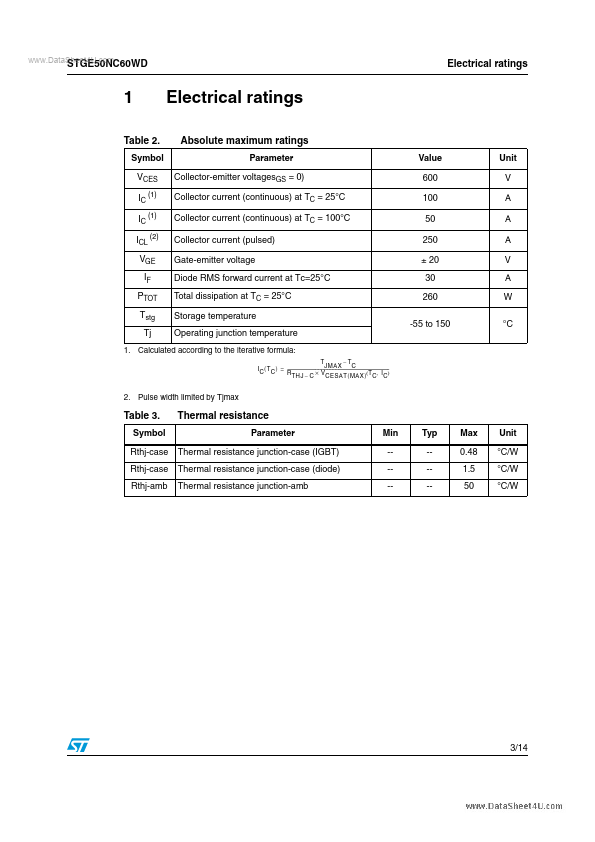 STGE50NC60WD