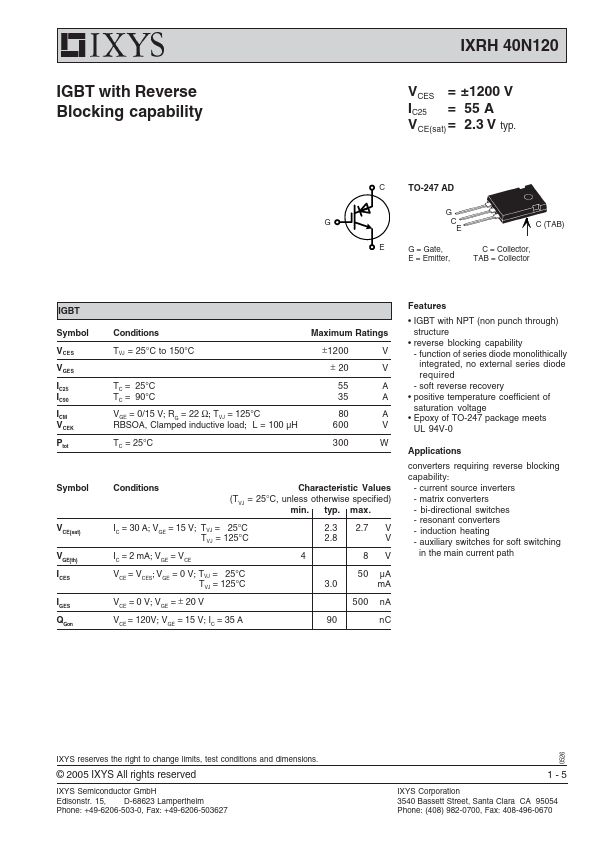 IXEH40N120