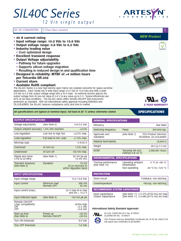 SIL40C-12SADJ-VY