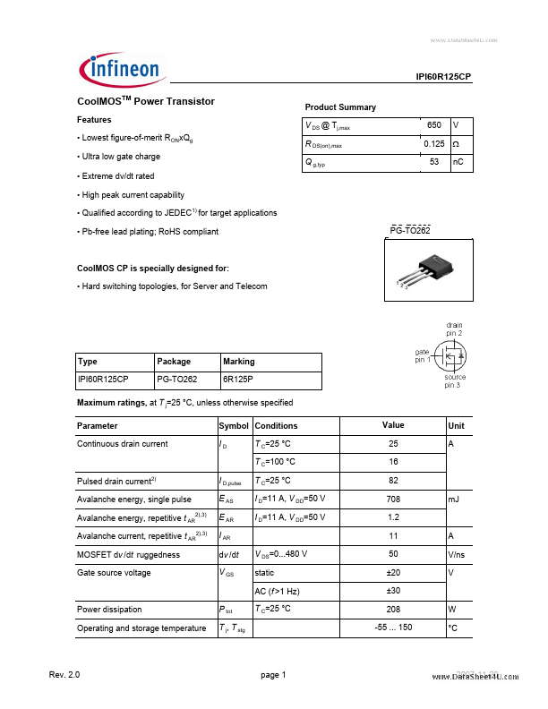 IPI60R125CP