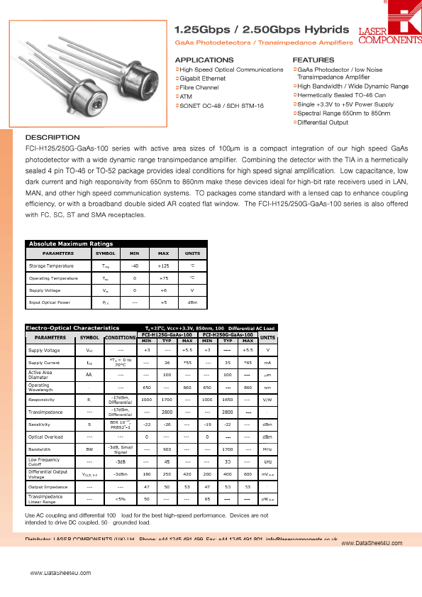 FCI-H125G-GAAS-100