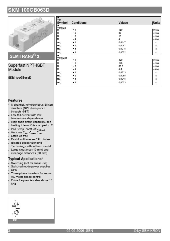 SKM100GB063D