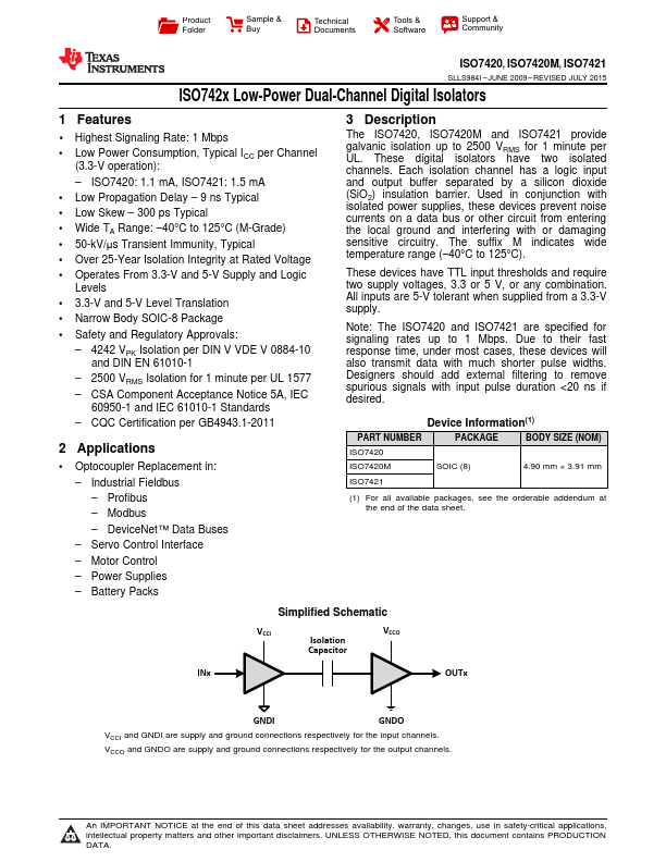 ISO7420M