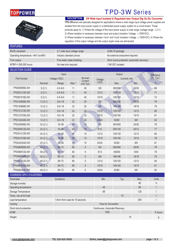 TPD051515D-3W