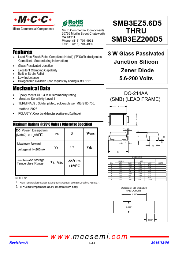 SMB3EZ170D5