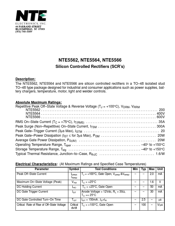 NTE5564