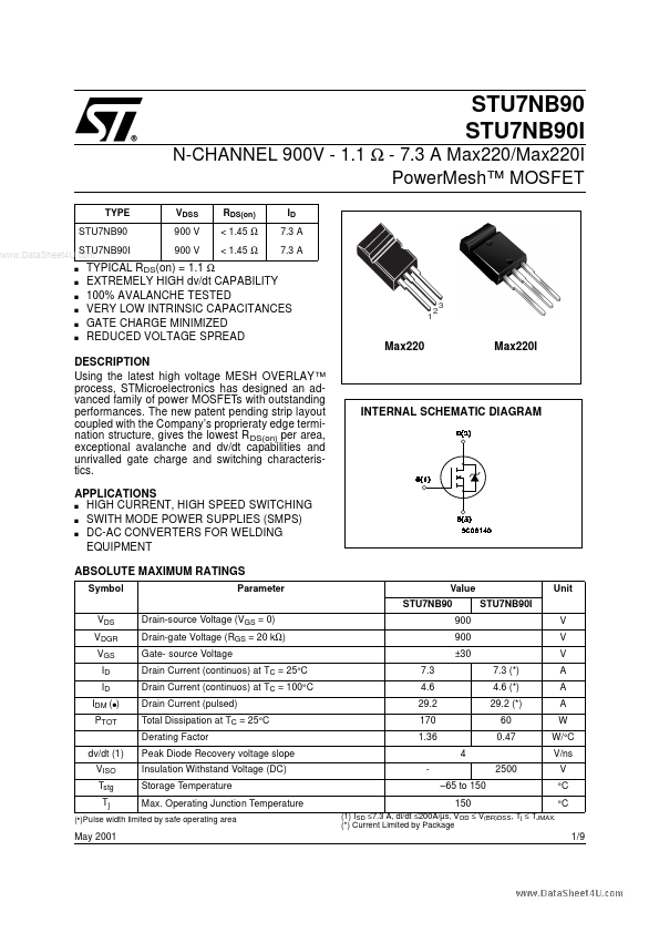 STU7NB90I