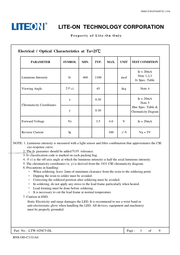 LTW-42NC5-DL