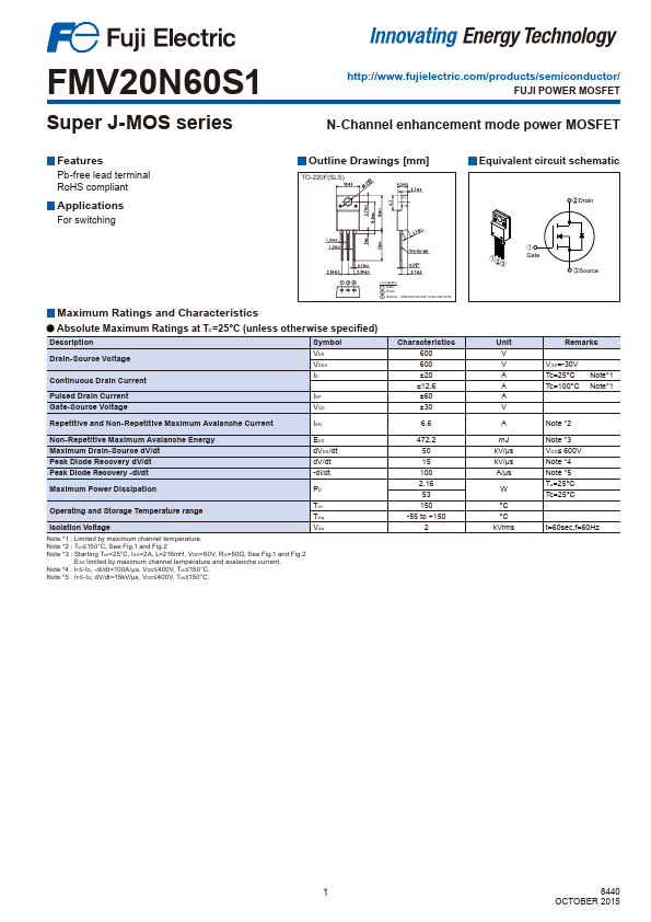 FMV20N60S1