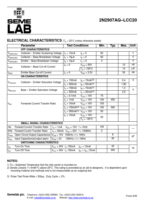 2N2907AQ-LCC20