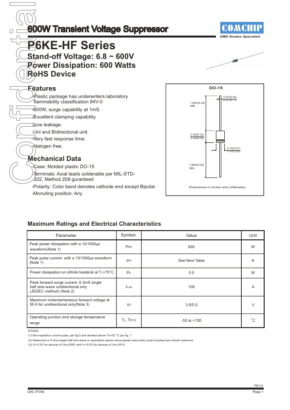 P6KE11CA-HF