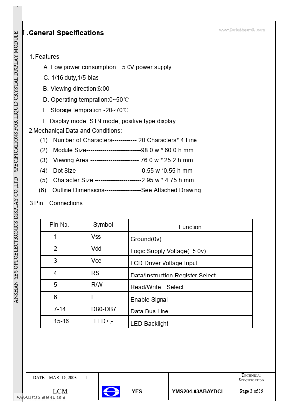 YMS204-03ABAYDCL