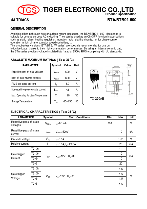 BTA04-600