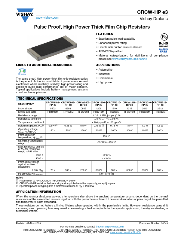 CRCW0603-HPe3