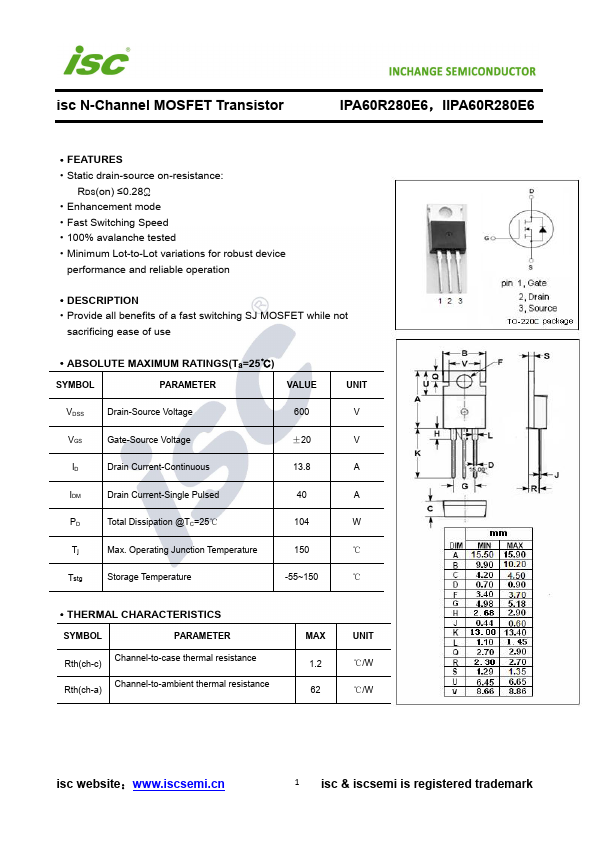 IPA60R280E6