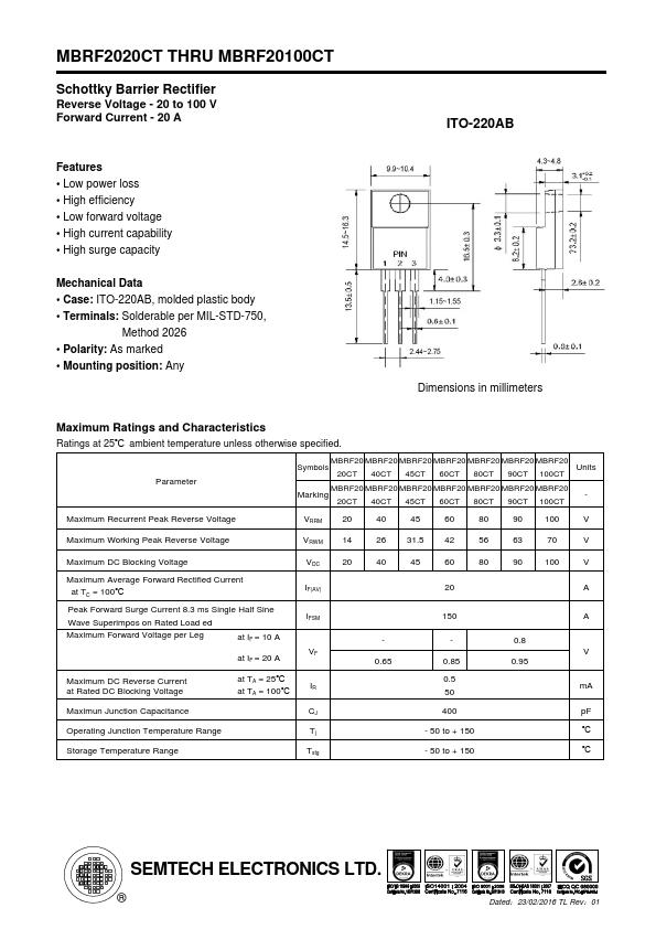 MBRF2045CT