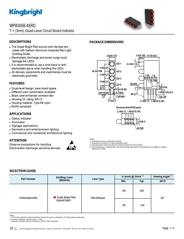 WP934SB-4SRD