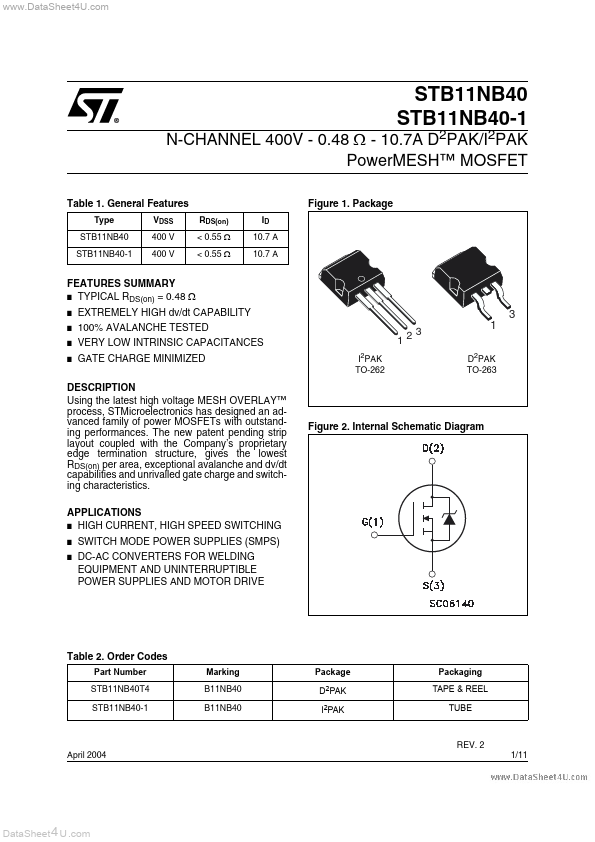 STB11NB40-1