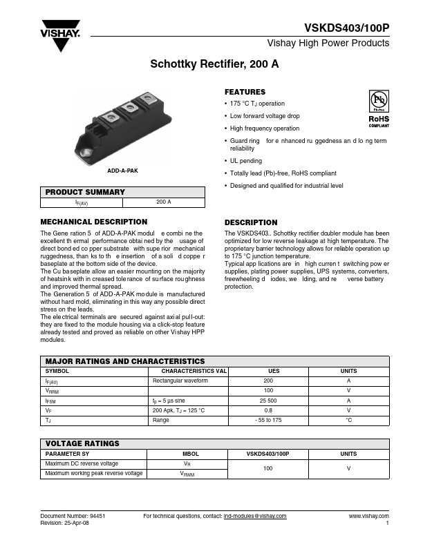 VSKDS403-100P