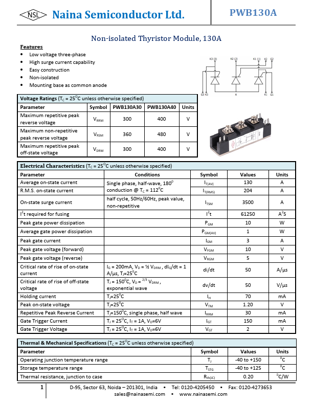 PWB130A40