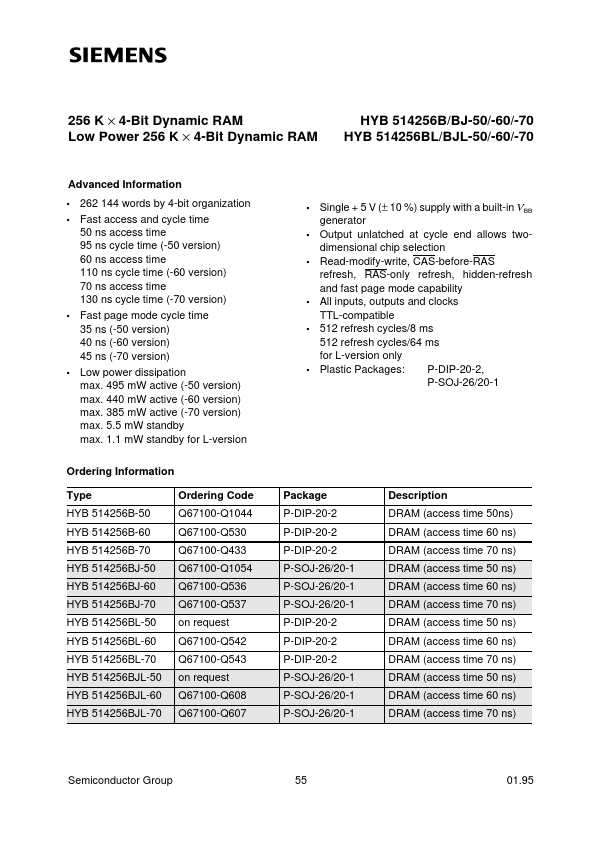 HYB514256BJ-70