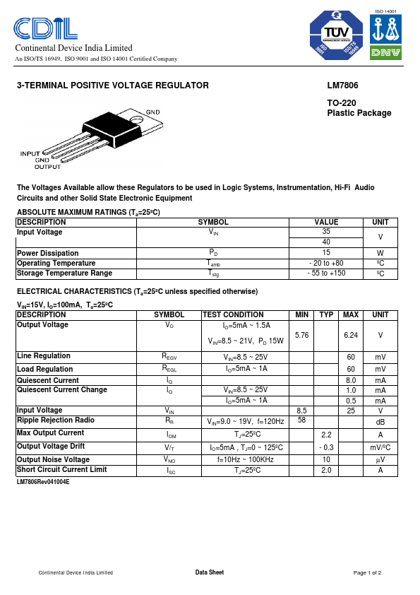 LM7806