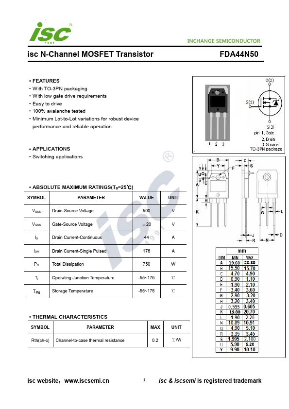 FDA44N50