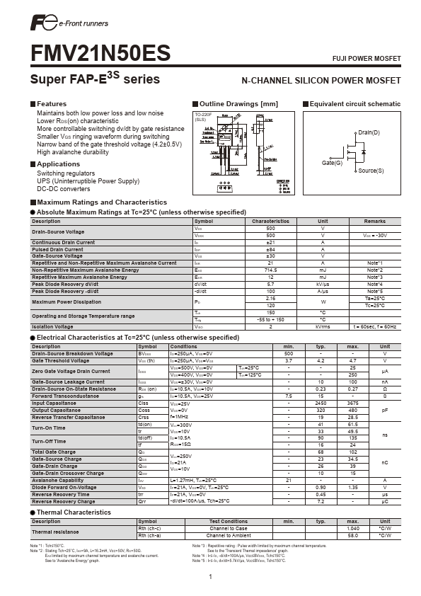 FMV21N50ES