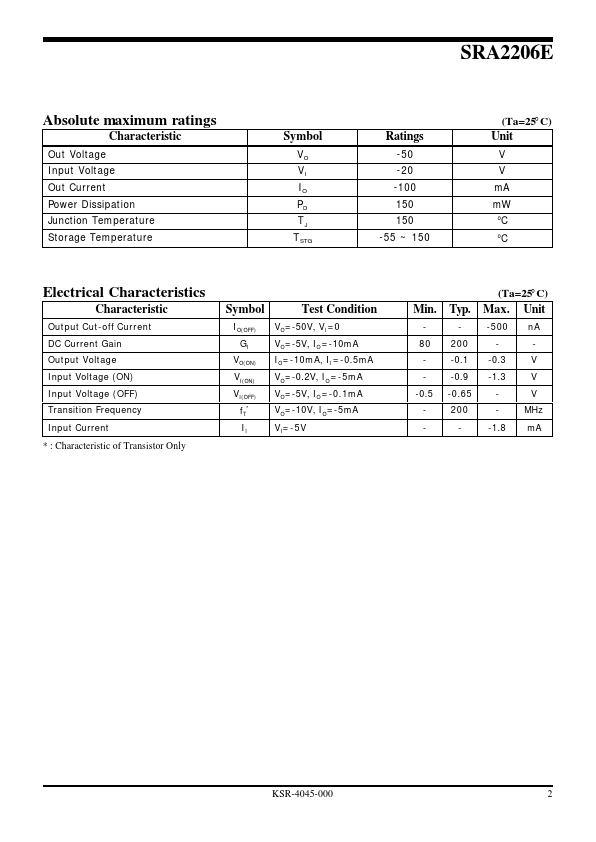 SRA2206E