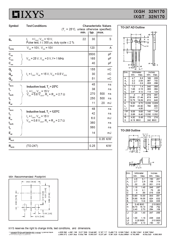 IXGT32N170