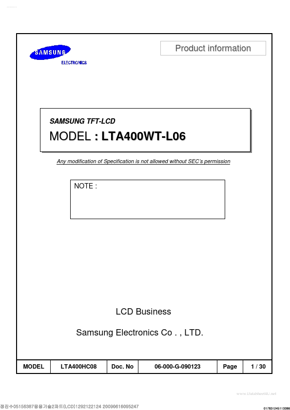 LTA400WT-L06