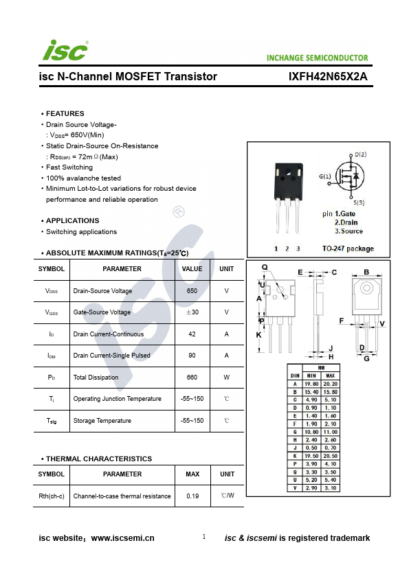 IXFH42N65X2A