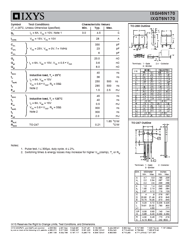 IXGT6N170